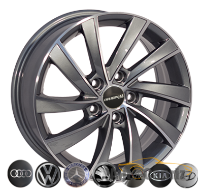 Диски Replica Mitsubishi SK523 GMF R16 W6.5 PCD5x114.3 ET40 DIA67.1  